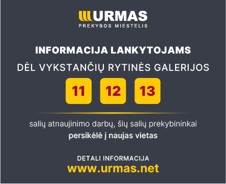 Prekybininkų persikėlimo informacija.